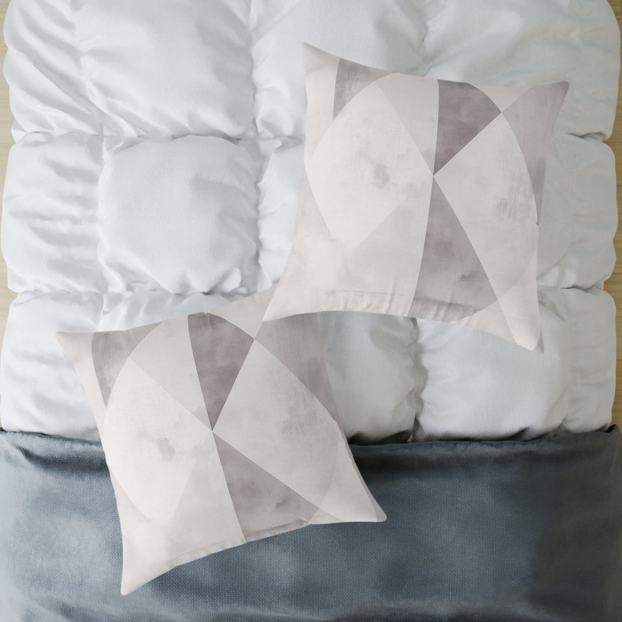 Modern Geometric Square Pillow