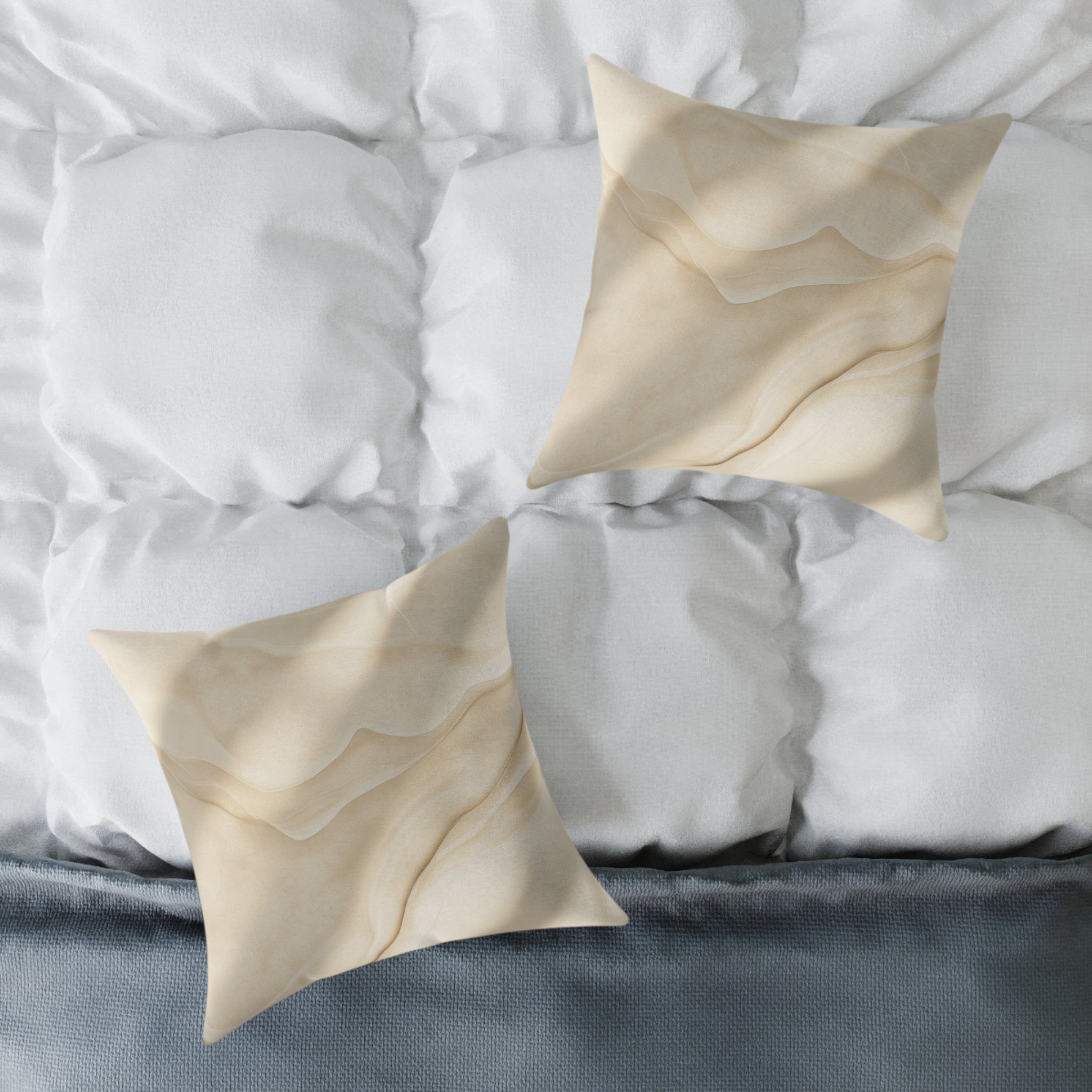 Elegant Minimalist Square Poly Canvas Pillow