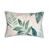 Tropical Leaves Lumbar Pillow