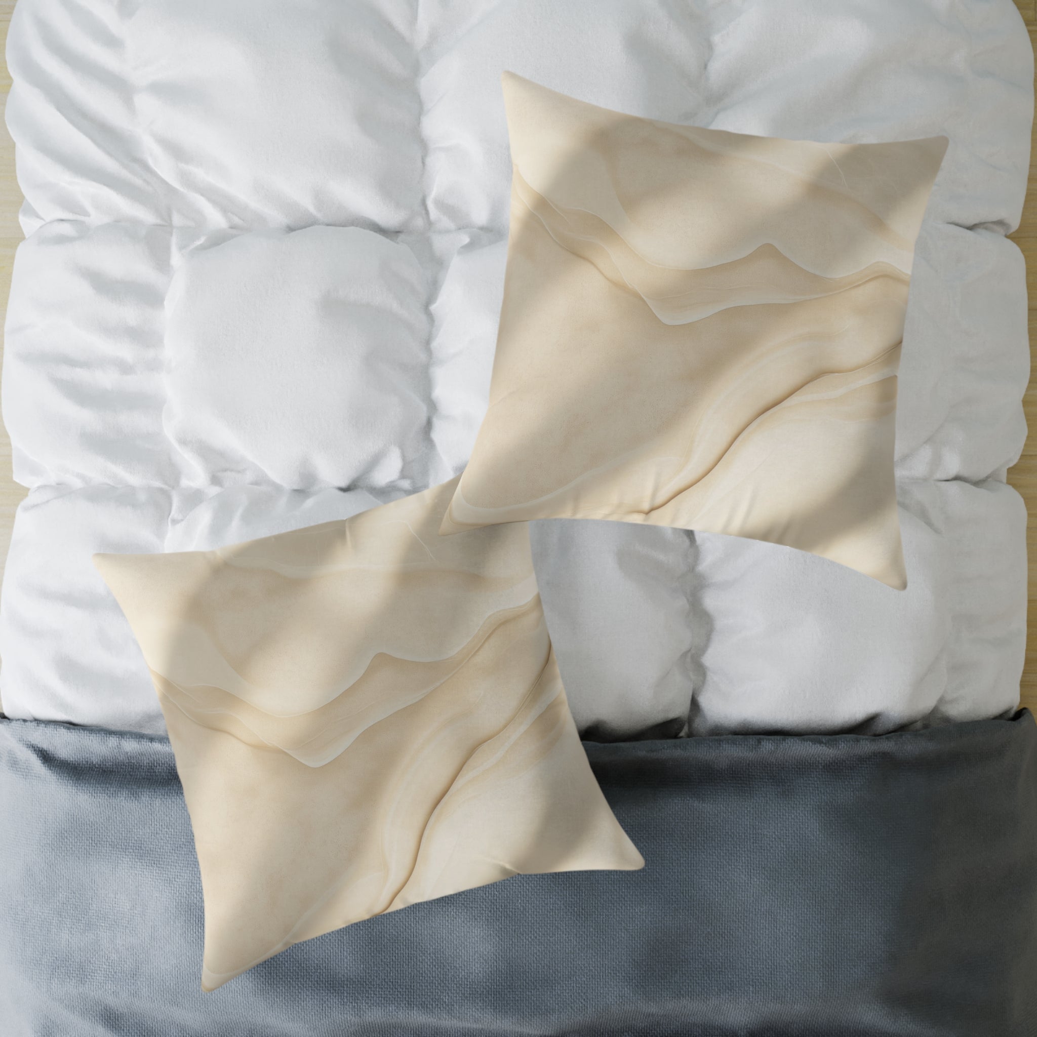 Elegant Minimalist Square Poly Canvas Pillow