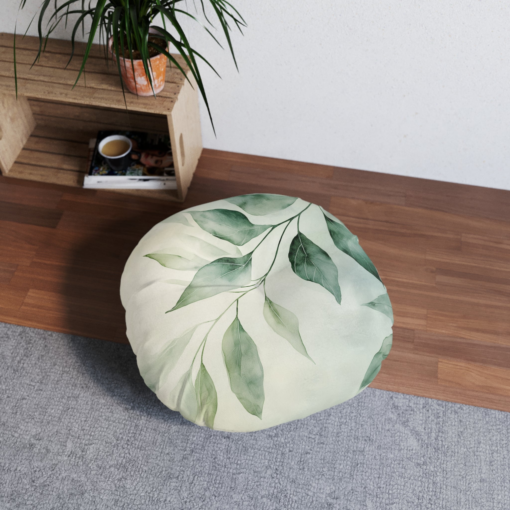 Botanical Round Floor Pillow