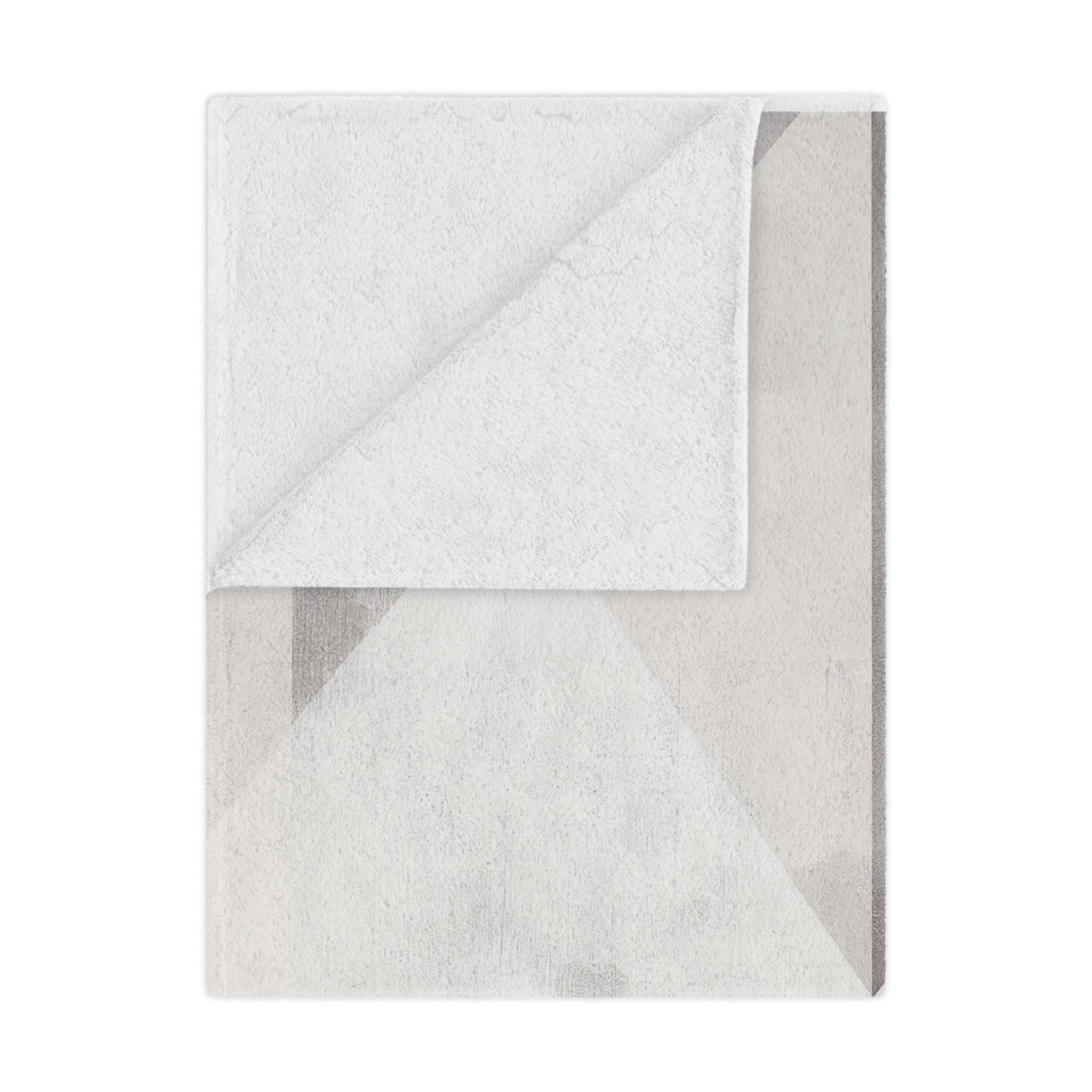 Geometric Grey Minky Blanket