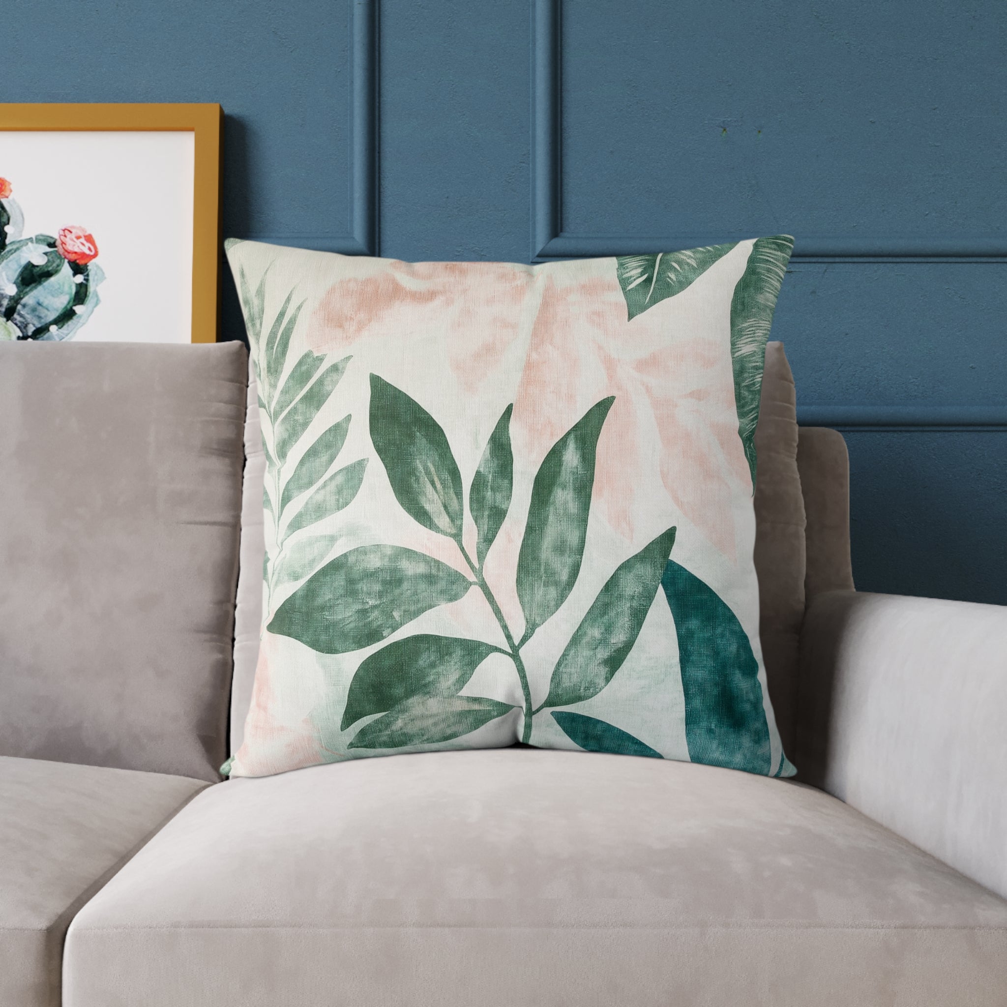 Botanical Square Poly Canvas Pillow