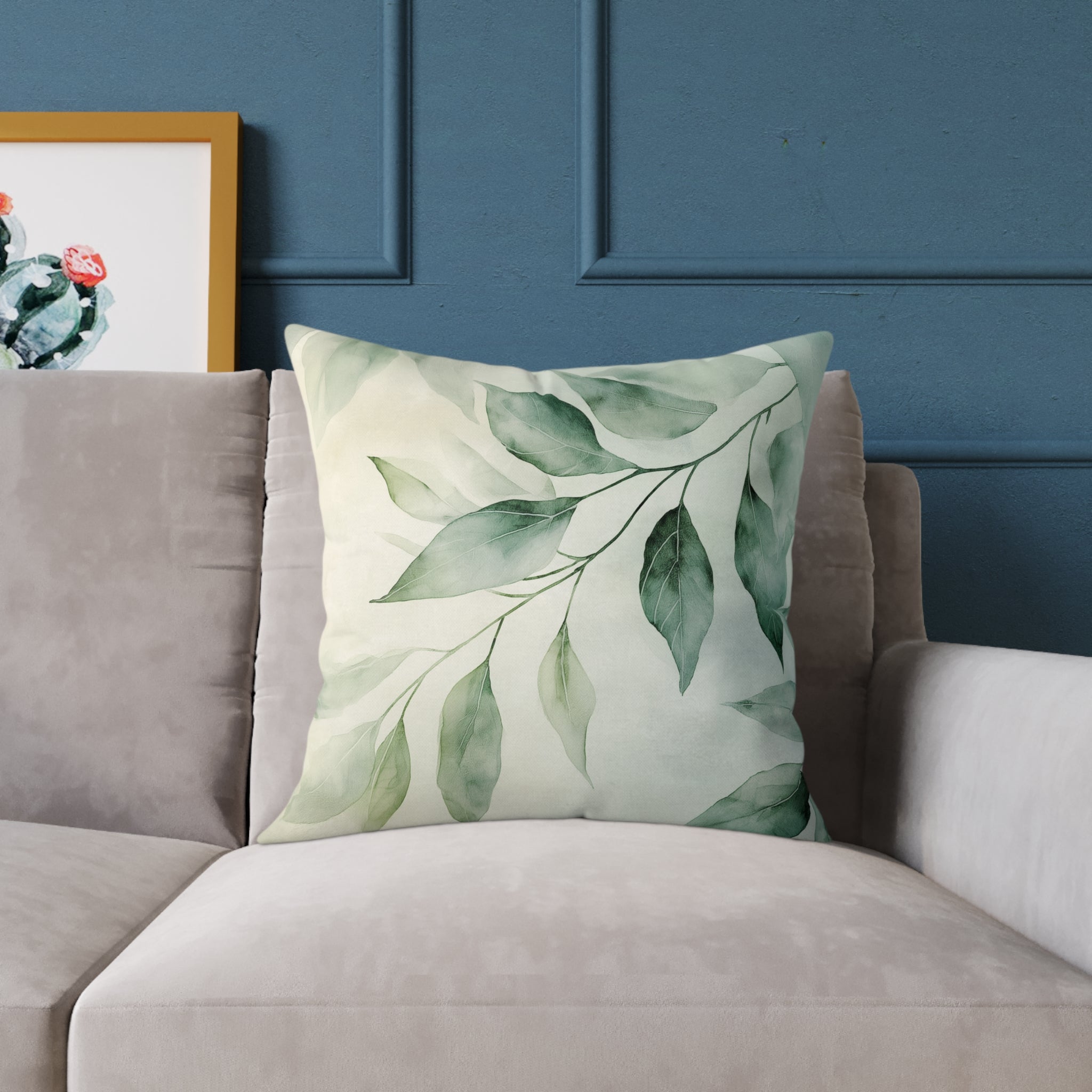 Botanical Square Poly Canvas Pillow