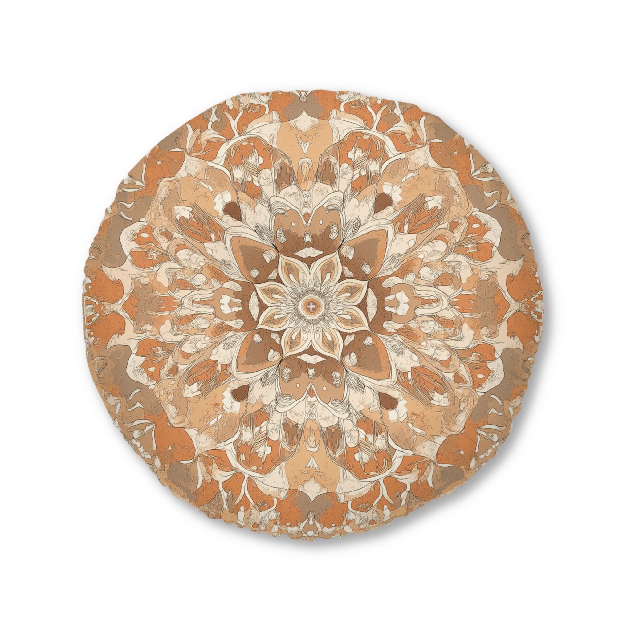 Bohemian Round Tufted Floor Pillow