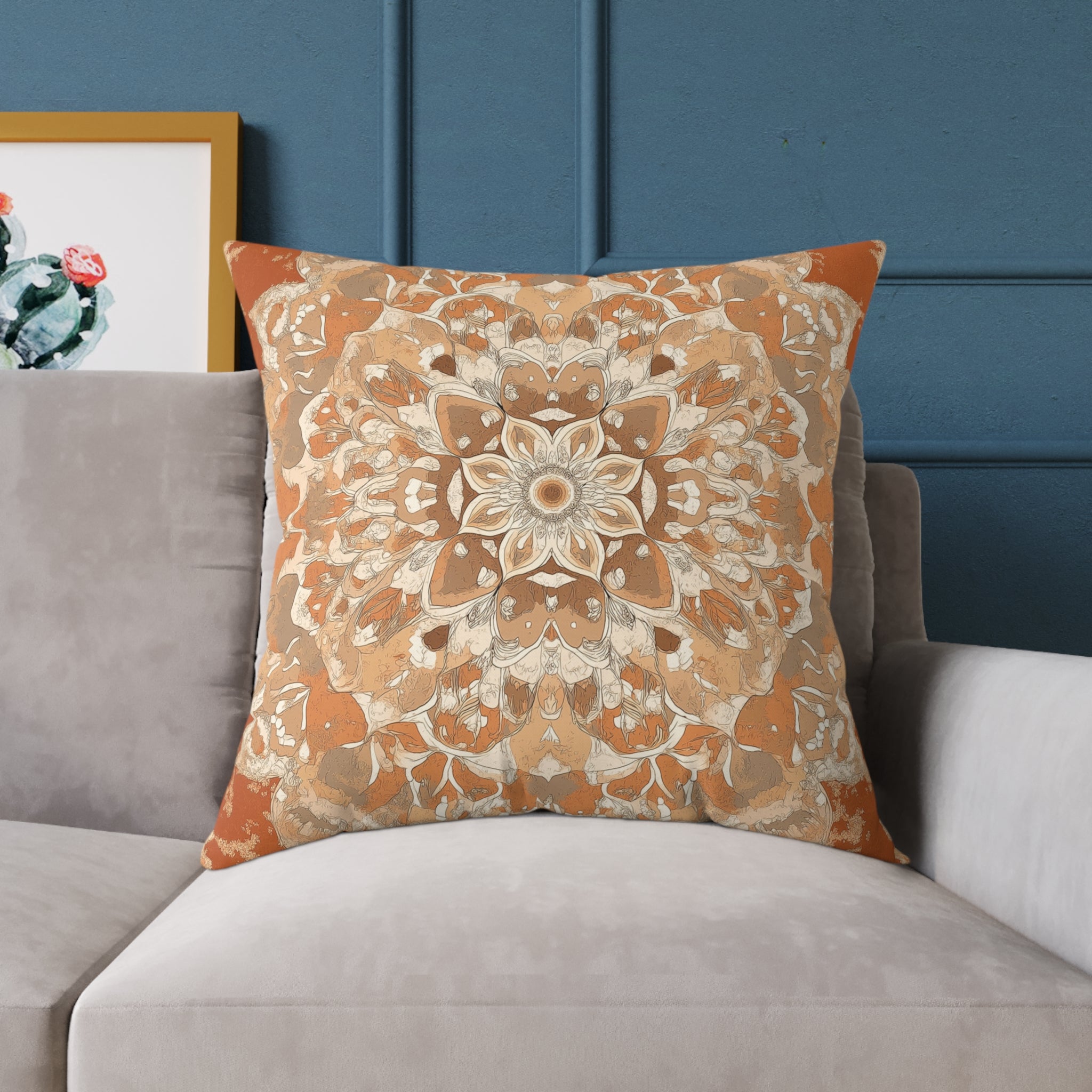 Boho Mandala Square Pillow