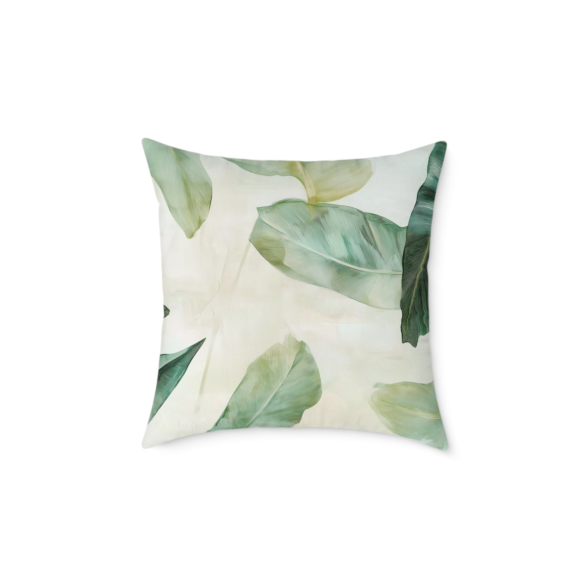Botanical Leaf Square Pillow