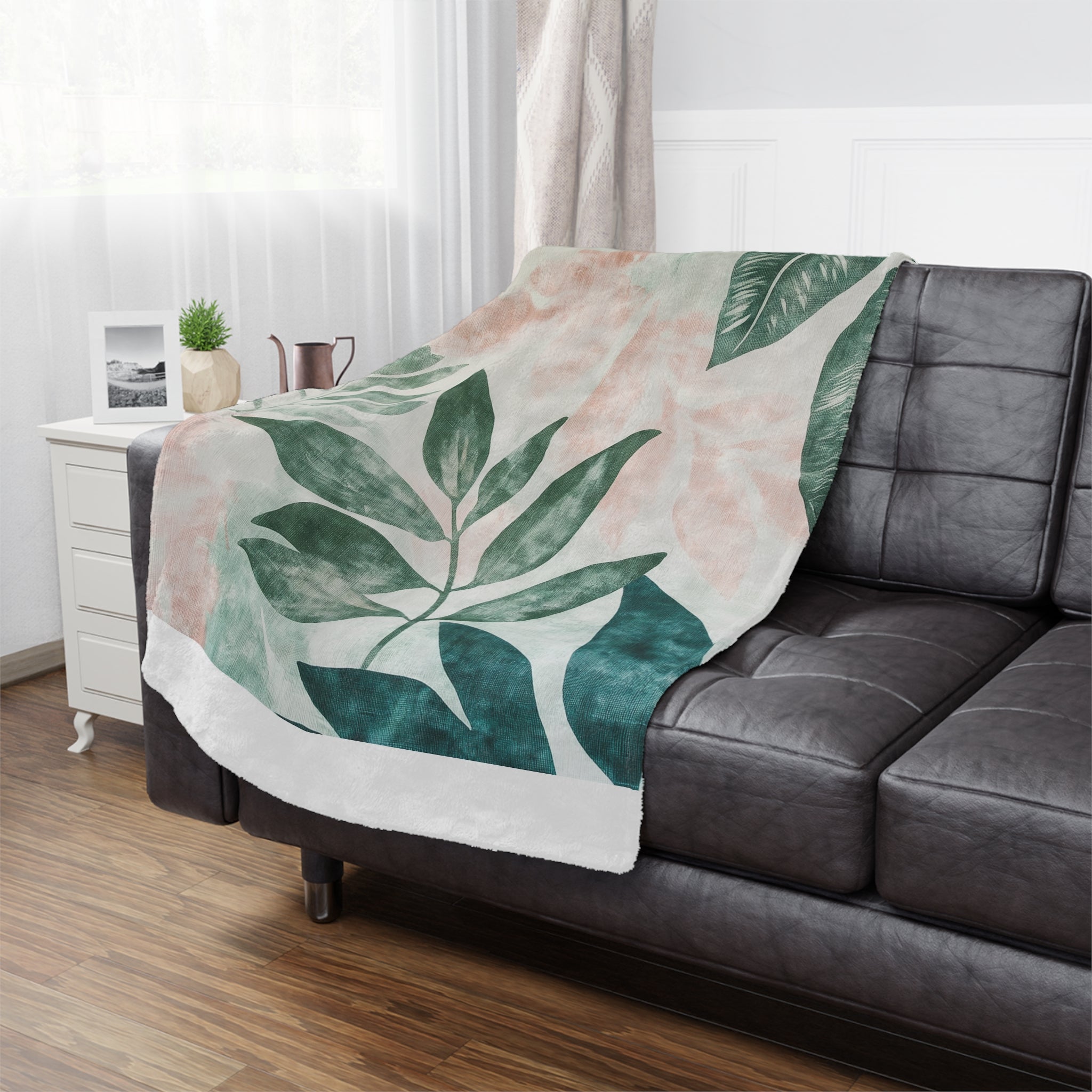 Cozy Botanical Minky Blanket