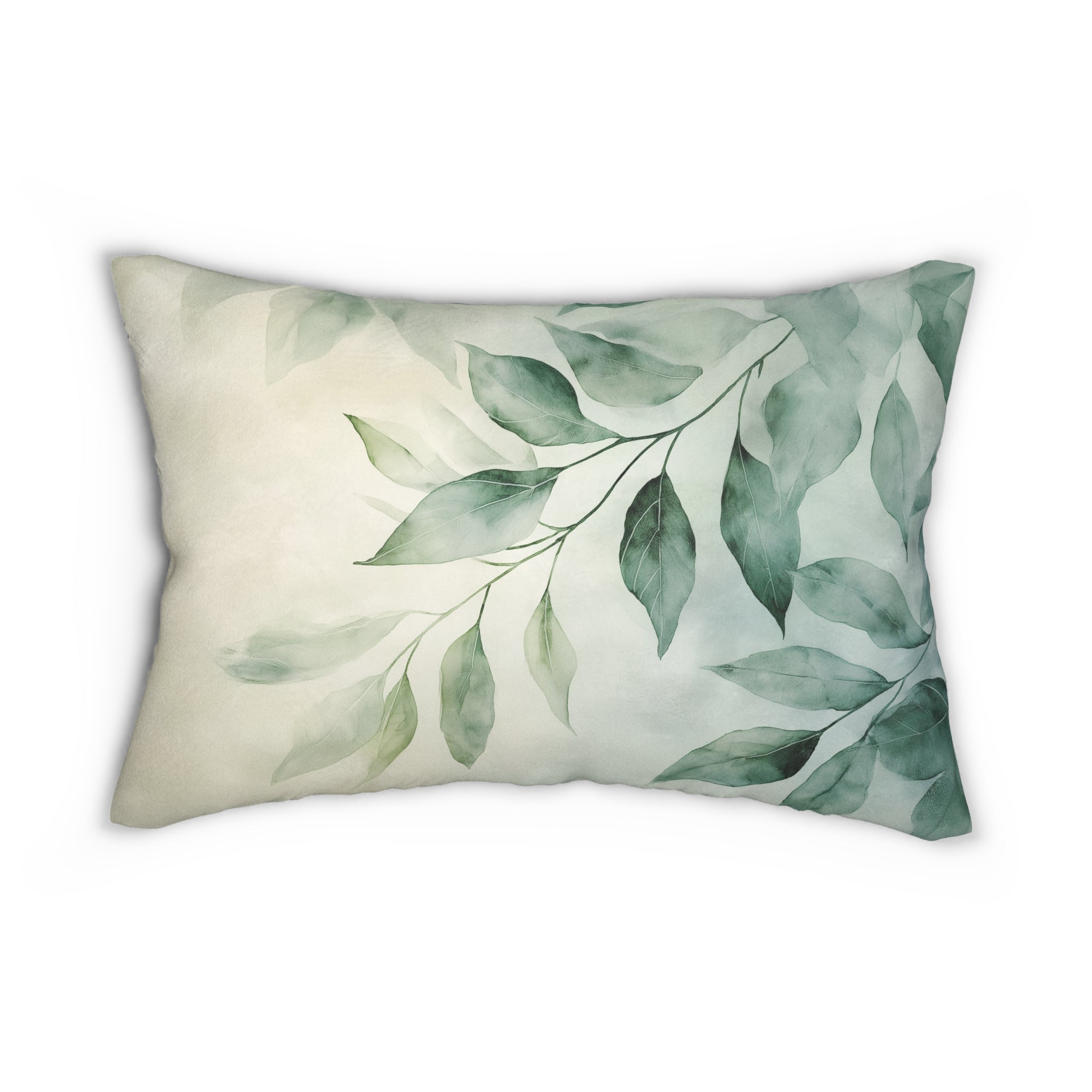 Botanical Leaf Lumbar Pillow