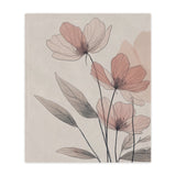 Elegant Floral Minky Blanket