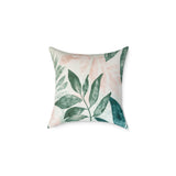 Botanical Square Poly Canvas Pillow
