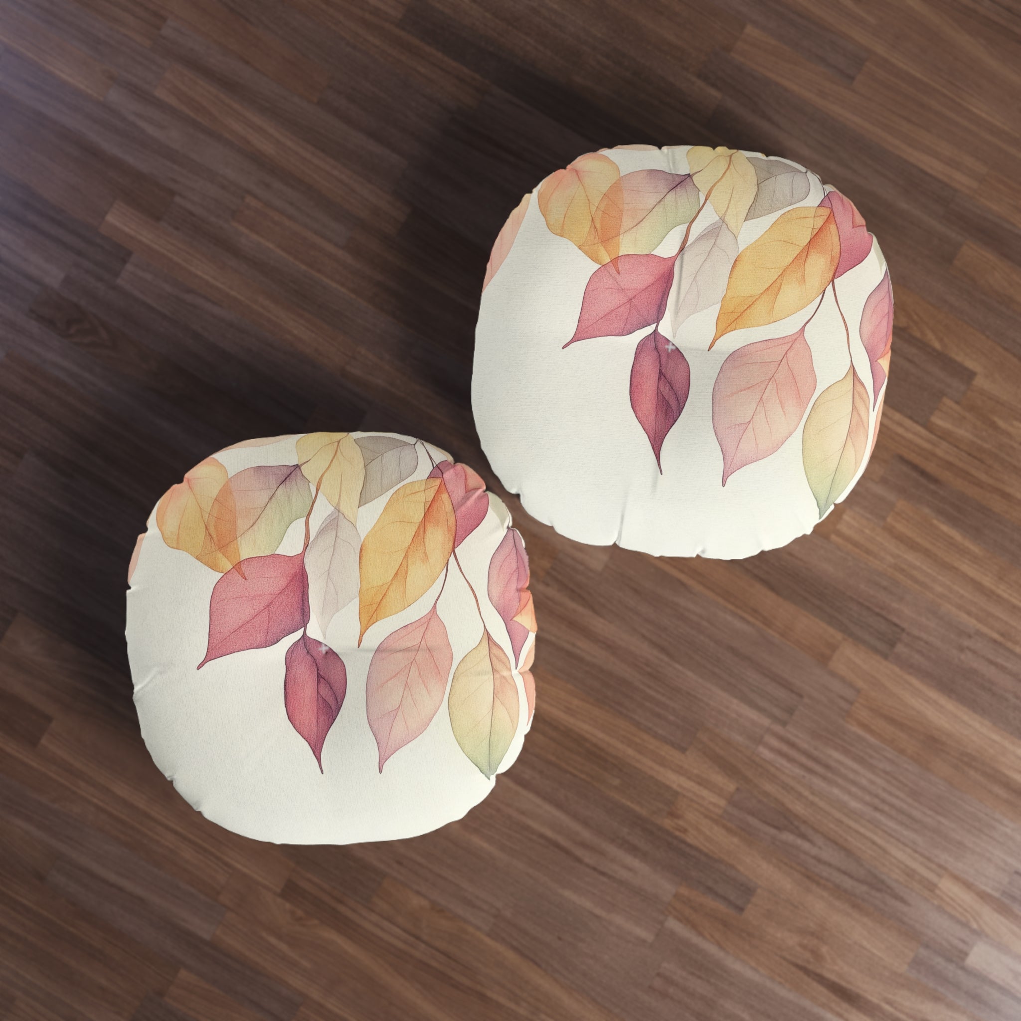 Autumn Leaves Tufted Floor Pillow