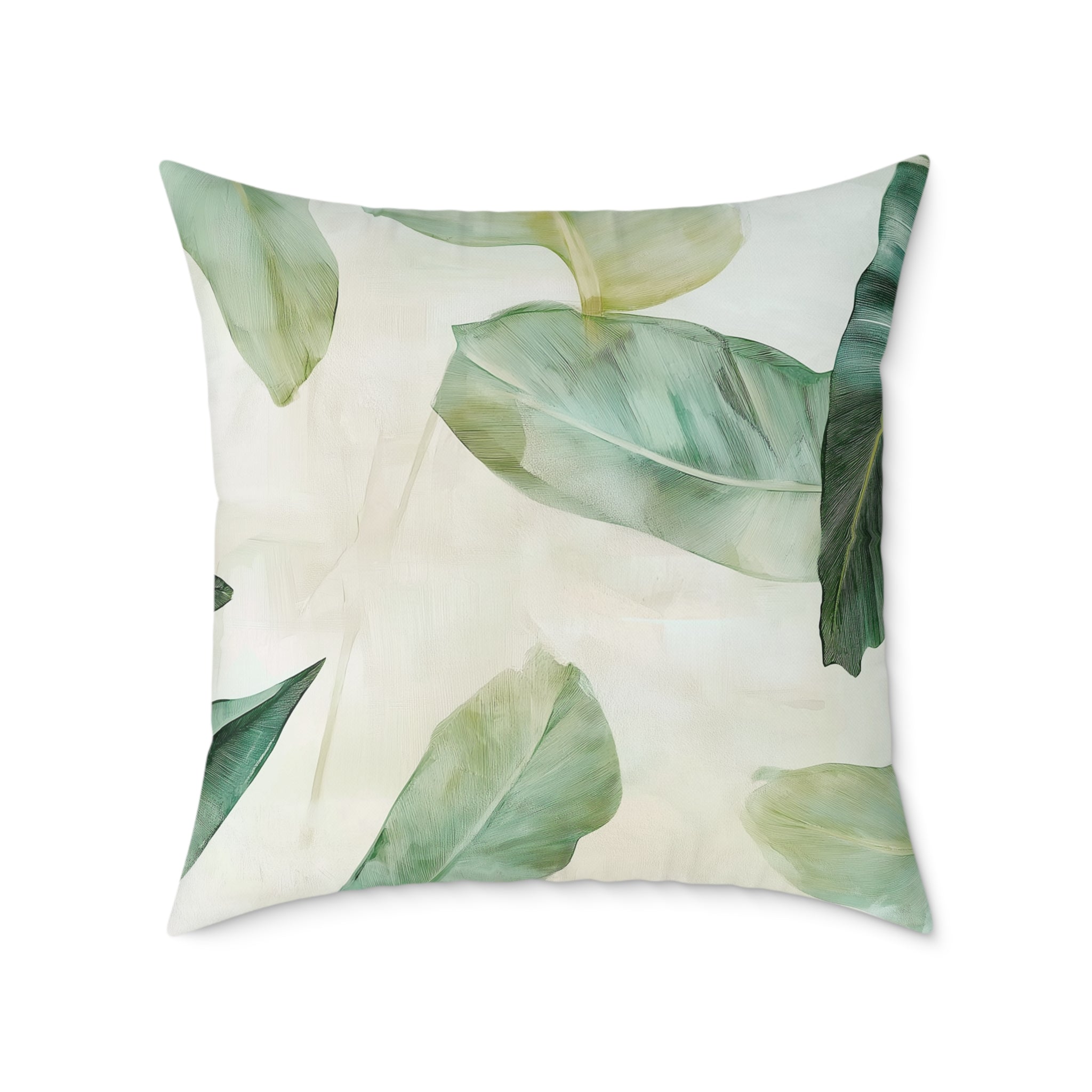 Botanical Leaf Square Pillow