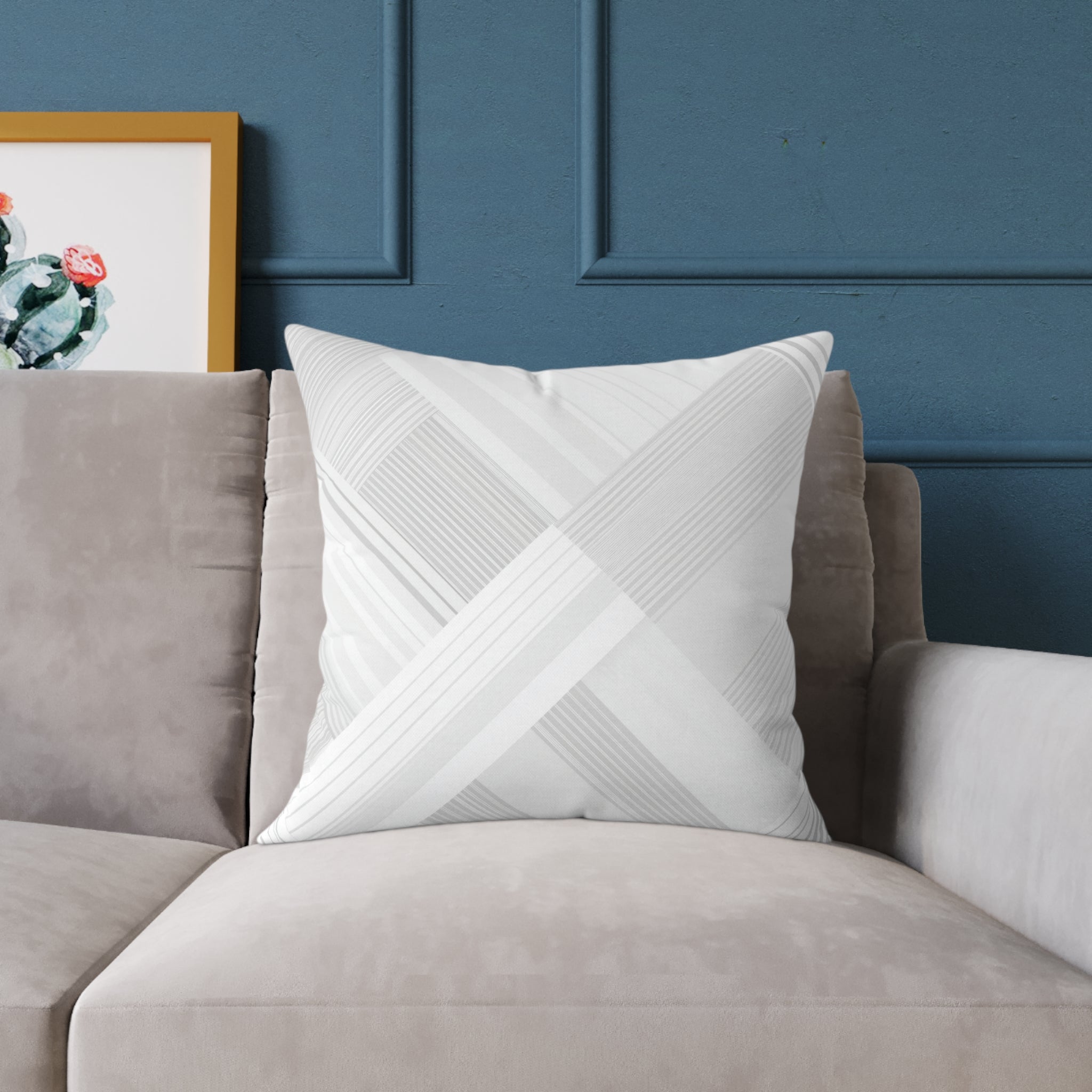 Elegant Geometric Accent Pillow