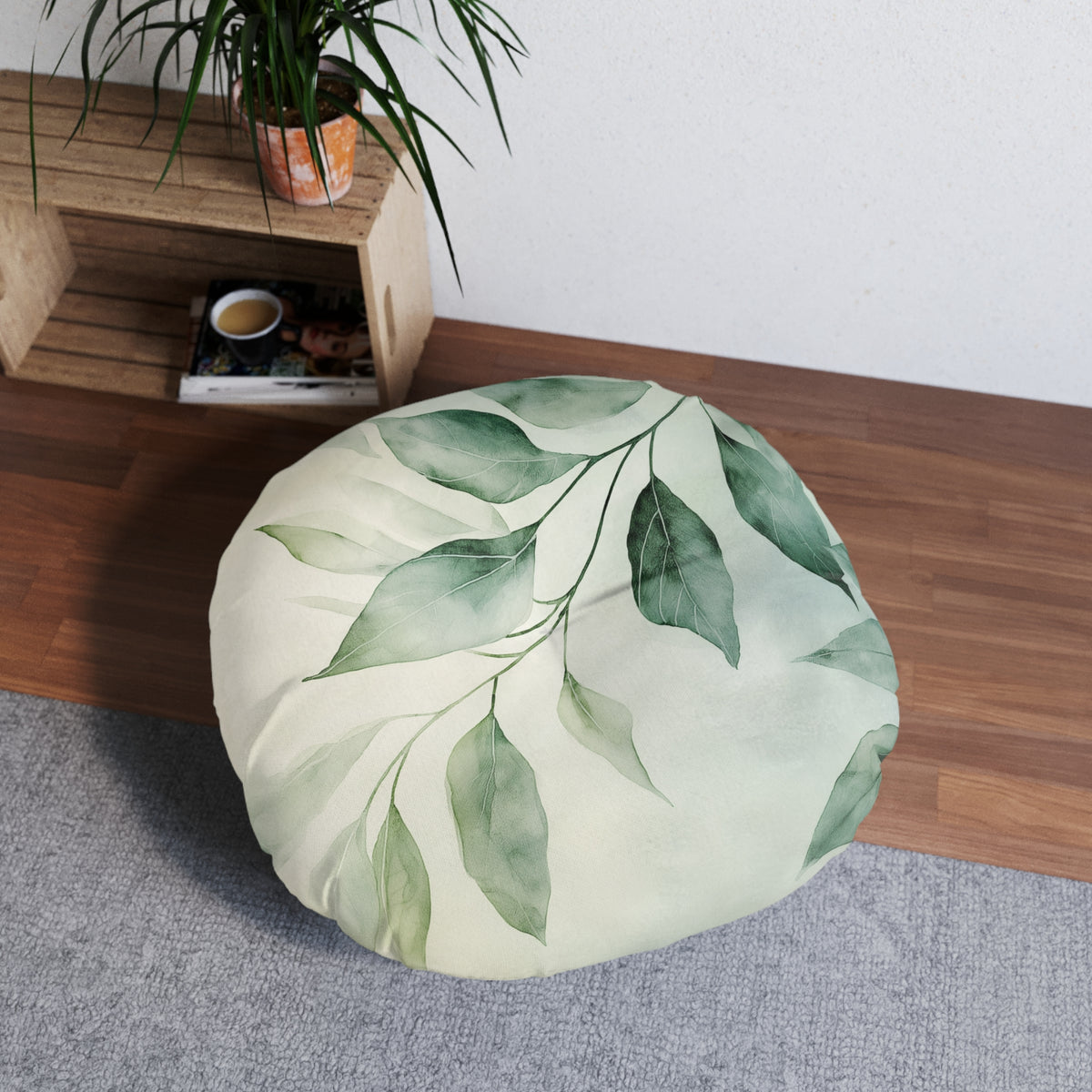 Botanical Round Floor Pillow