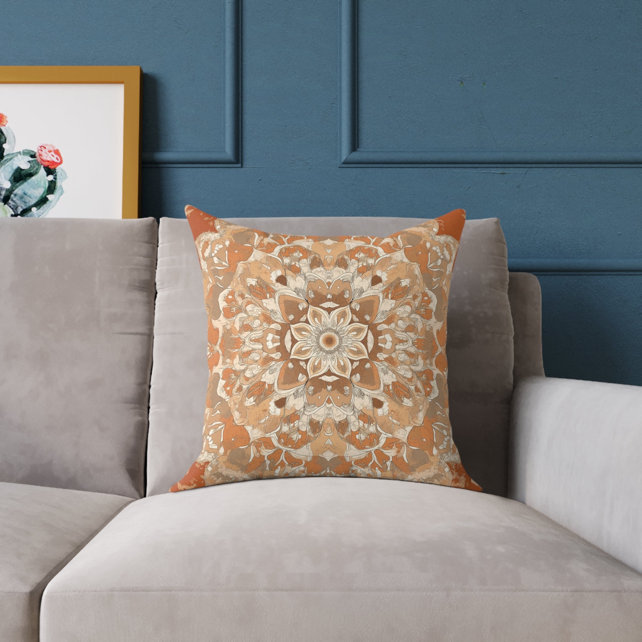 Boho Mandala Square Pillow
