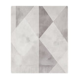 Geometric Grey Minky Blanket