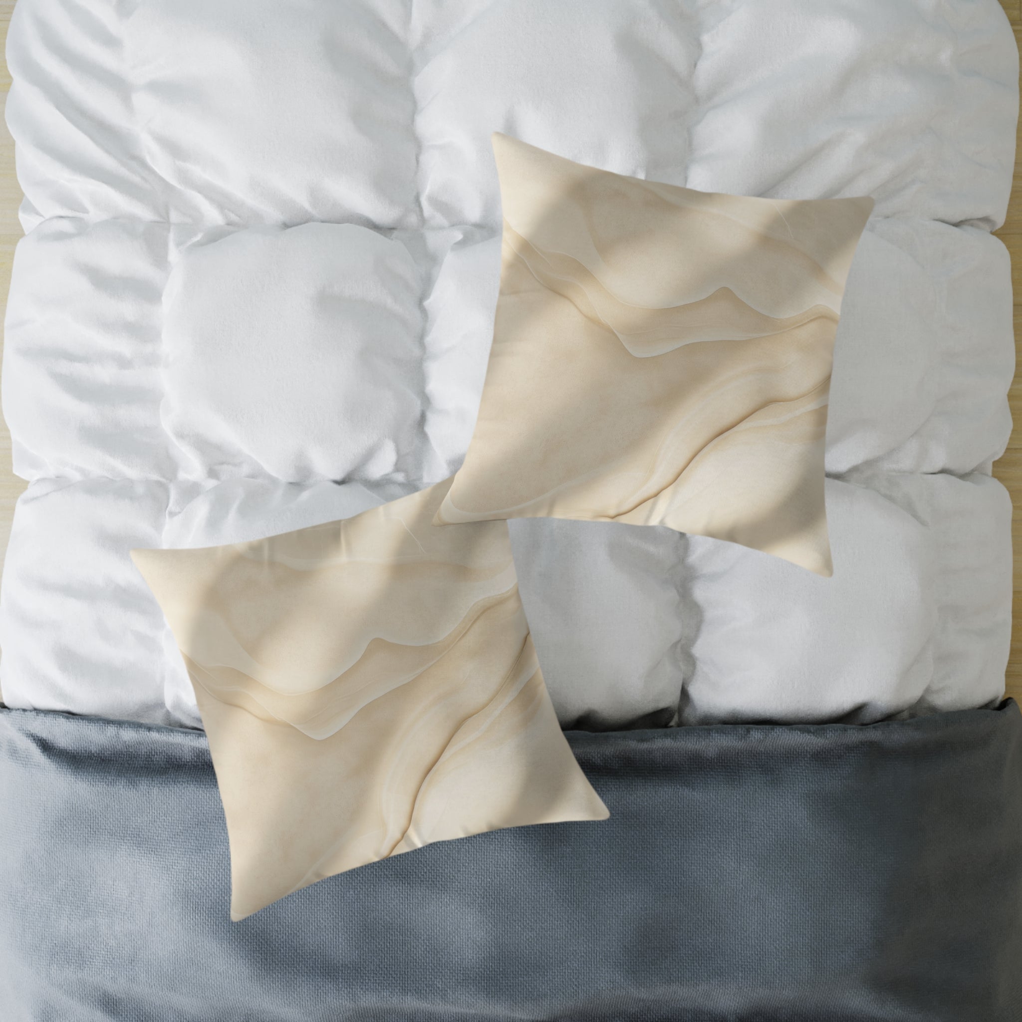 Elegant Minimalist Square Poly Canvas Pillow