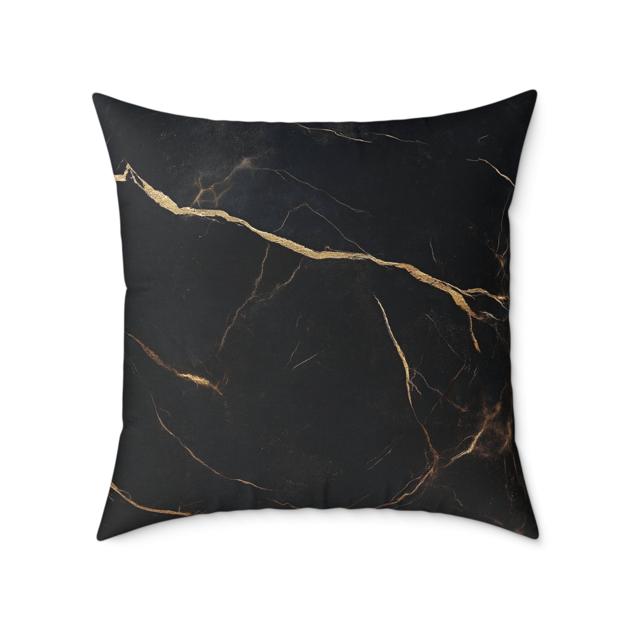 Elegant Black Marble Pillow