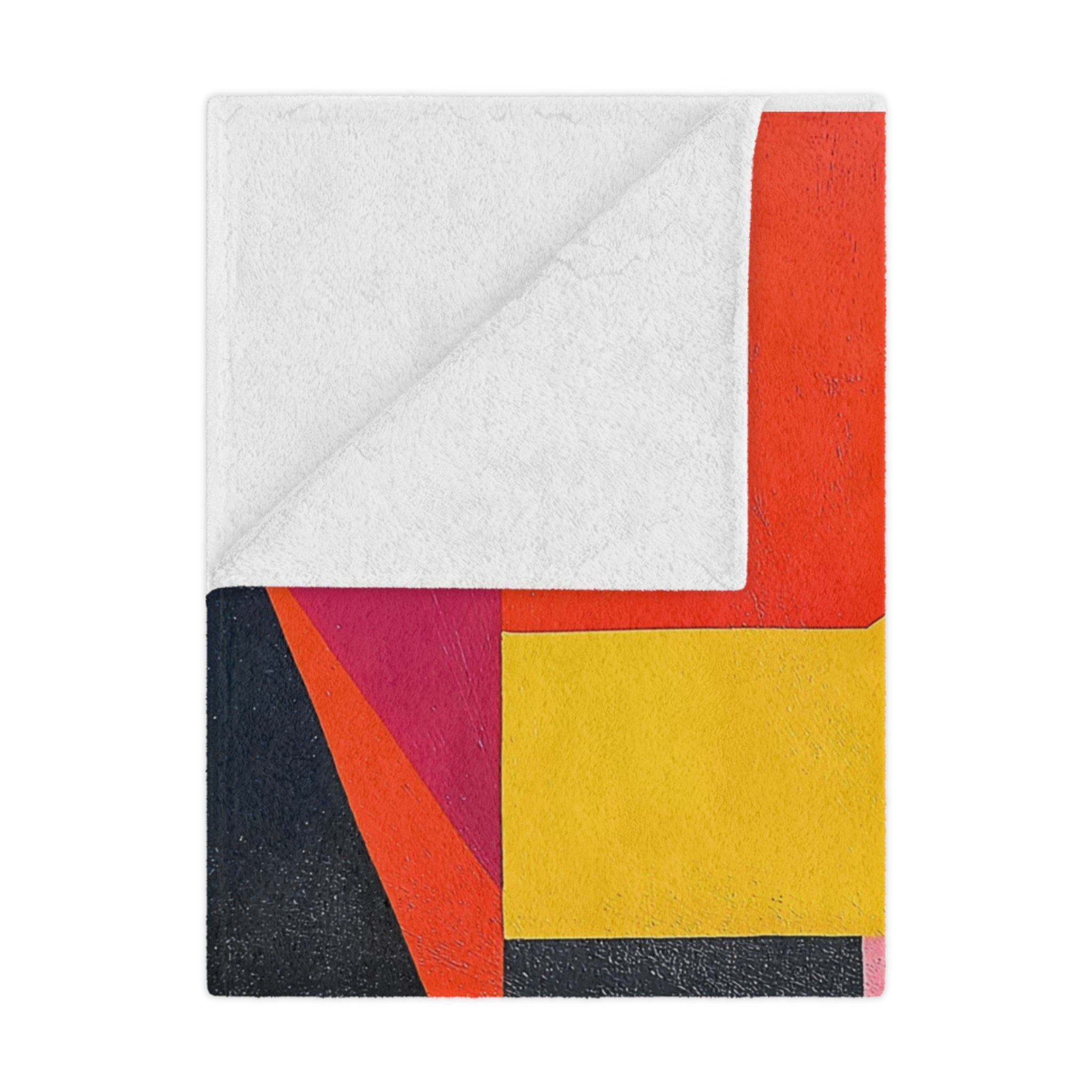 Colorful Geometric Minky Blanket