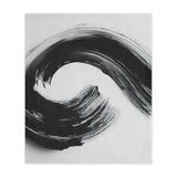 Abstract Black & White Minky Blanket