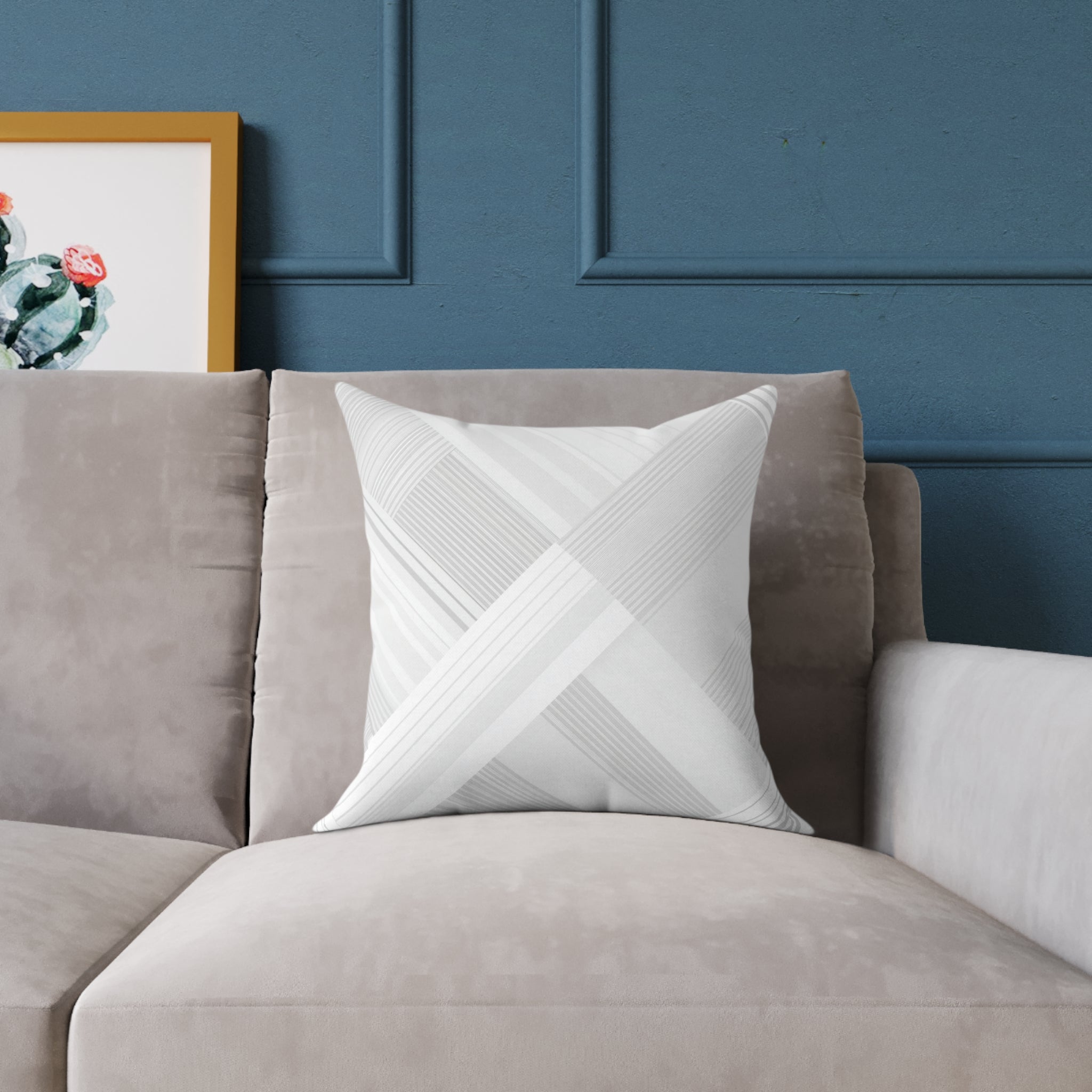 Elegant Geometric Accent Pillow
