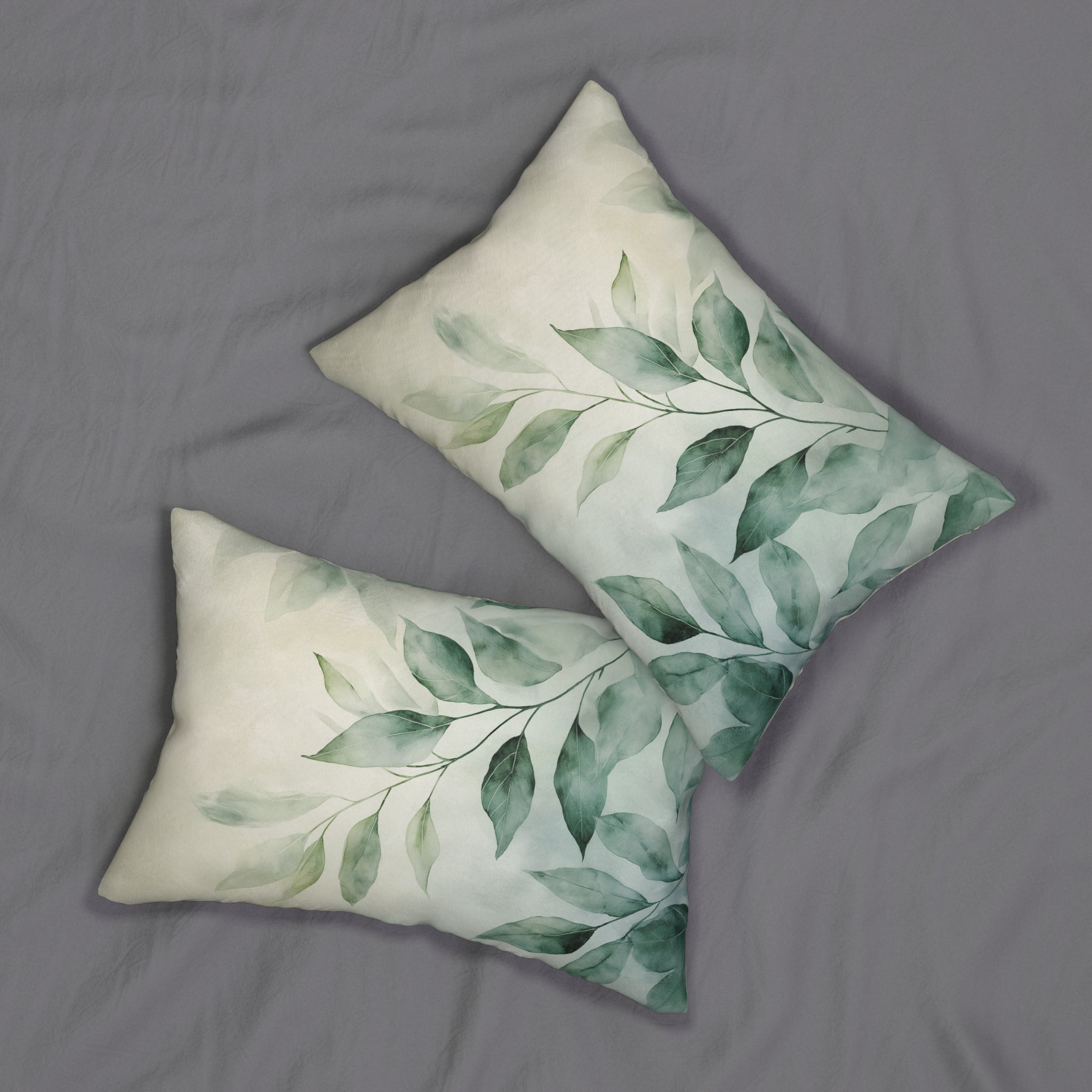 Botanical Leaf Lumbar Pillow