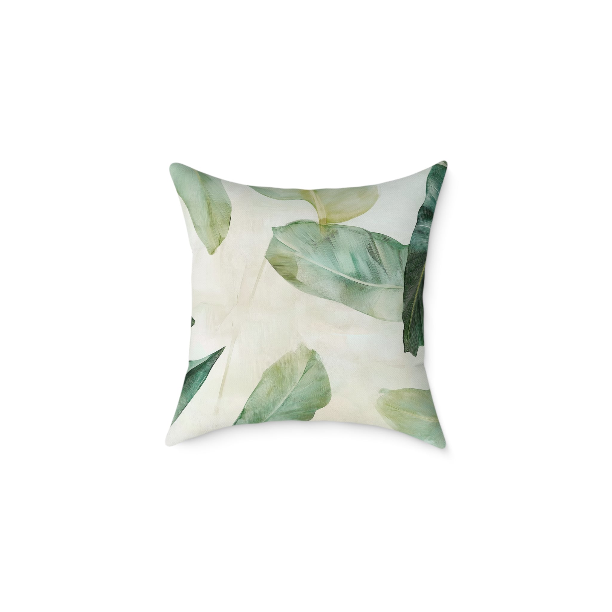 Botanical Leaf Square Pillow