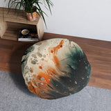 Artistic Round Tufted Floor Pillow