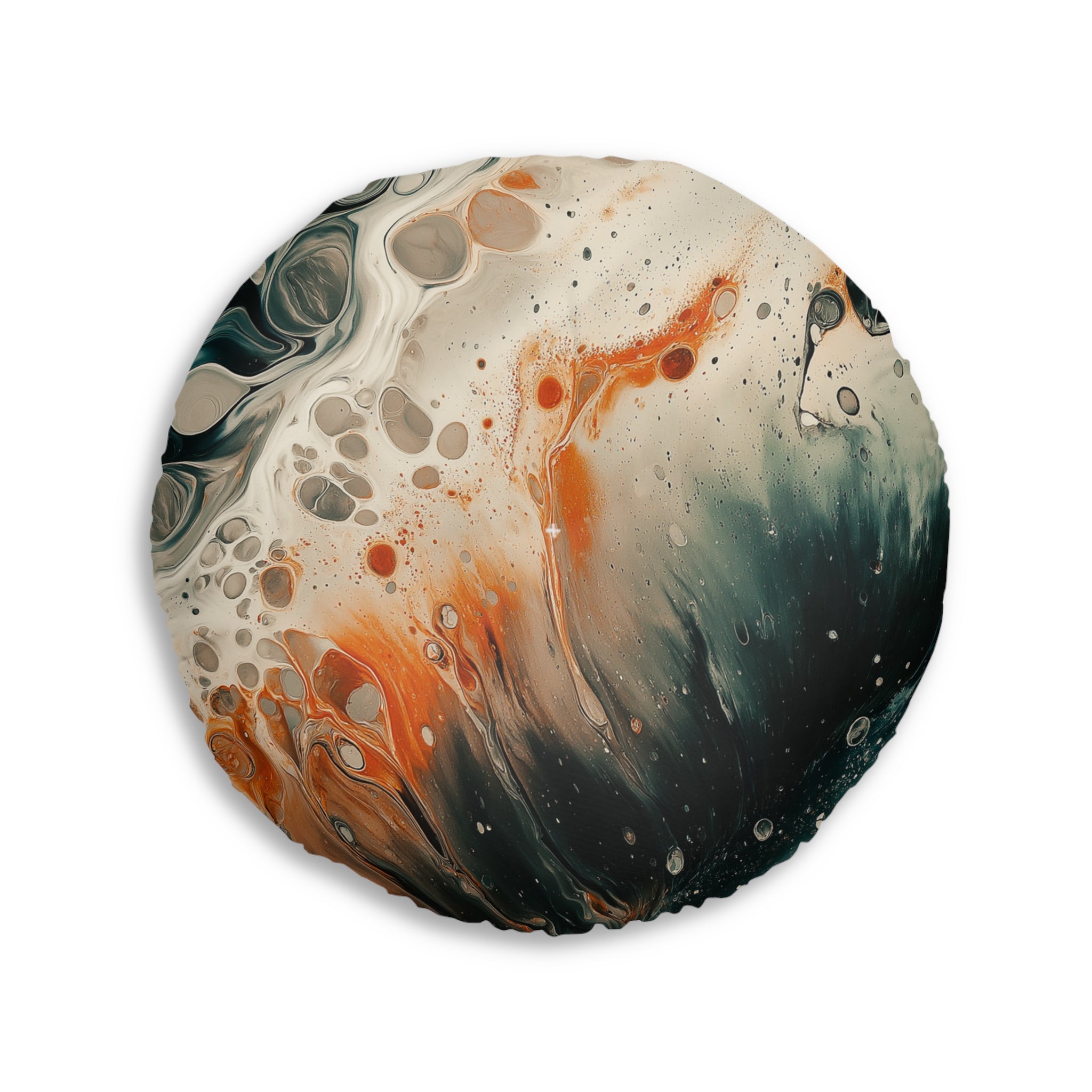 Artistic Round Tufted Floor Pillow