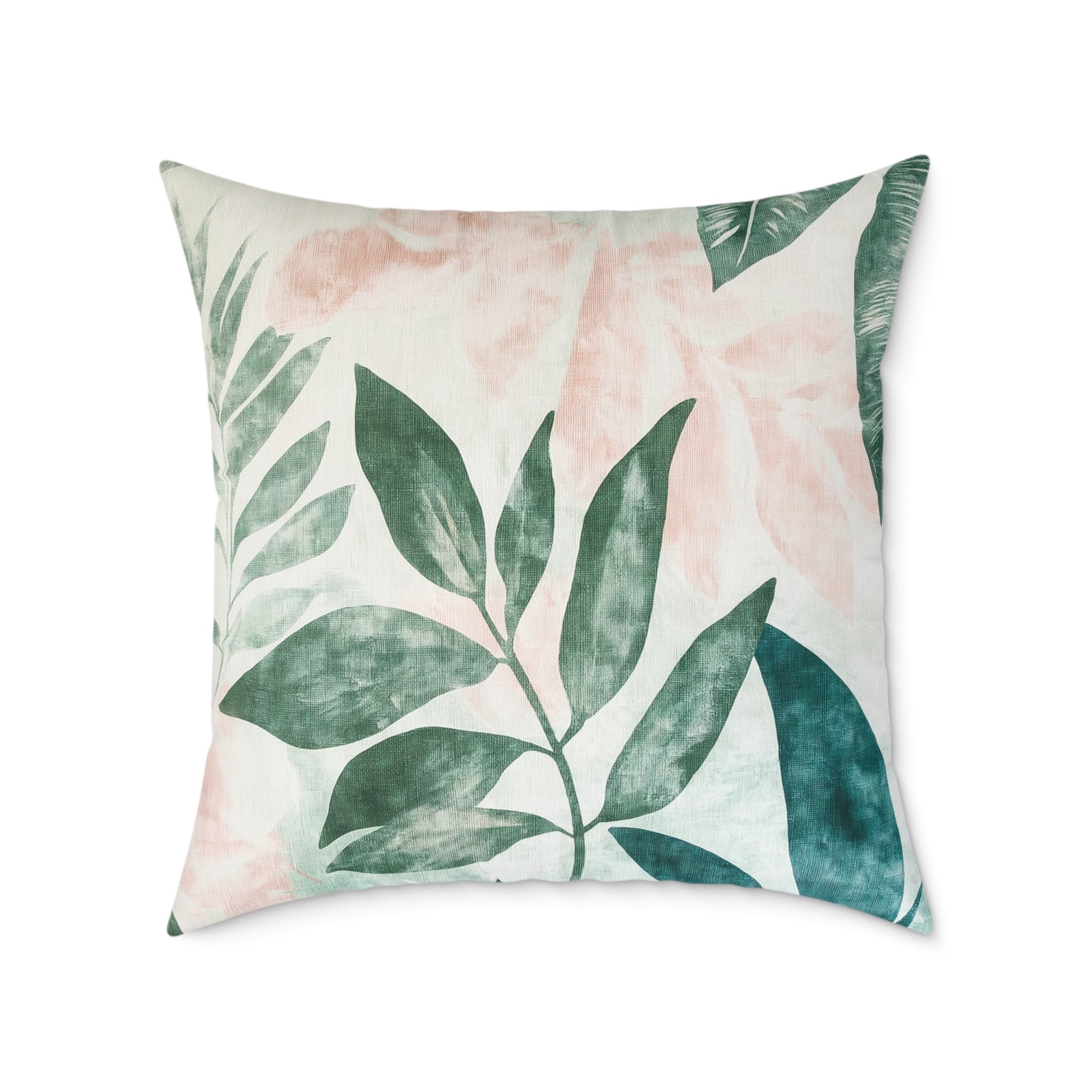 Botanical Square Poly Canvas Pillow