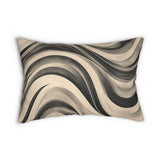 Abstract Wave Design Lumbar Pillow