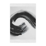 Abstract Black & White Minky Blanket