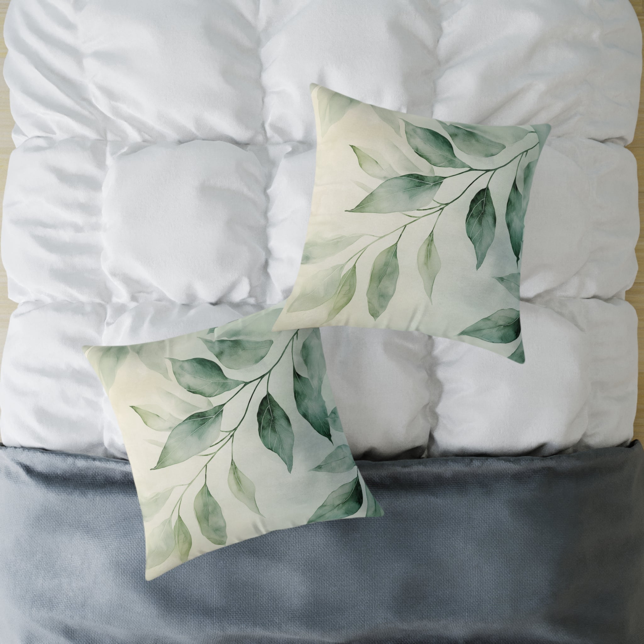 Botanical Square Poly Canvas Pillow