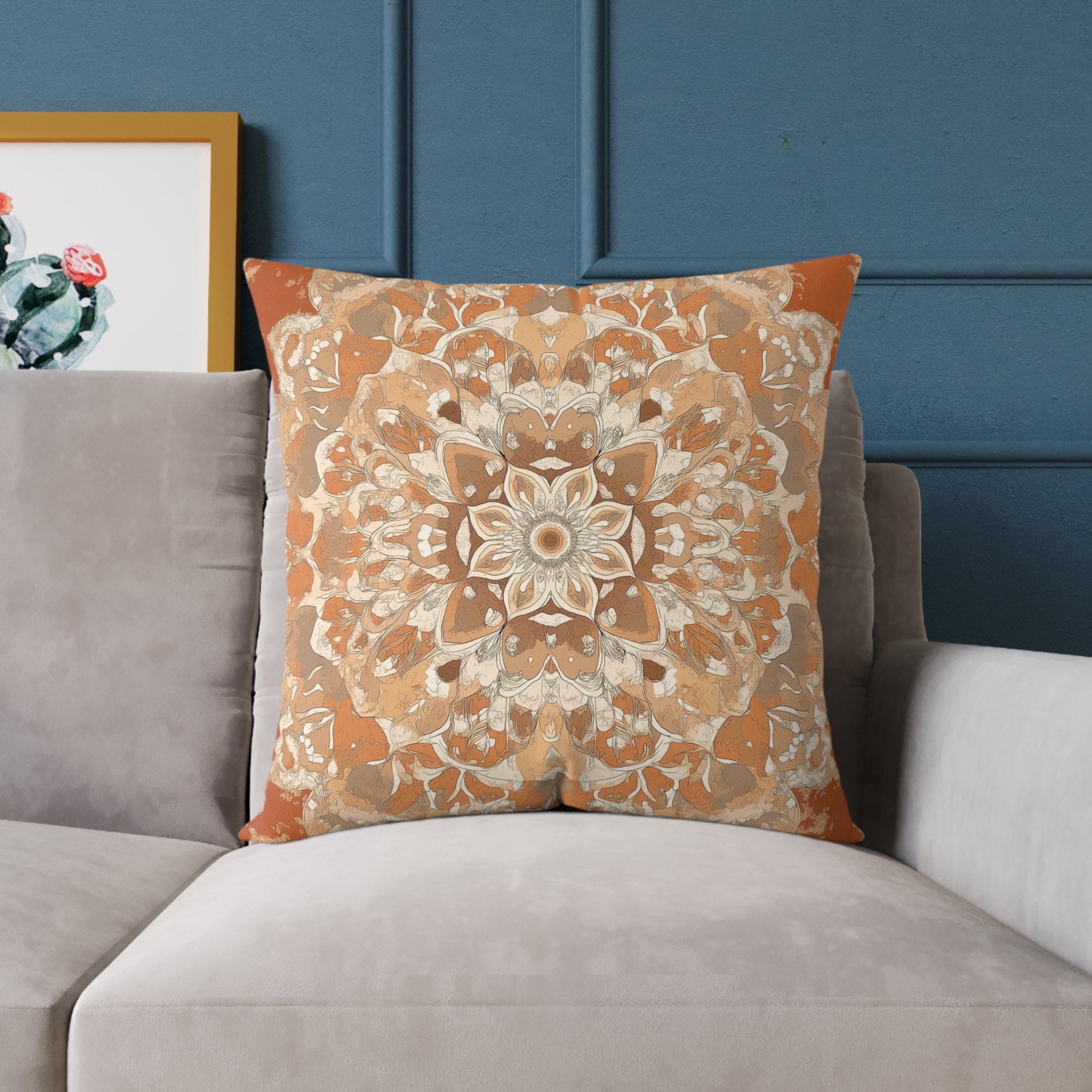 Boho Mandala Square Pillow