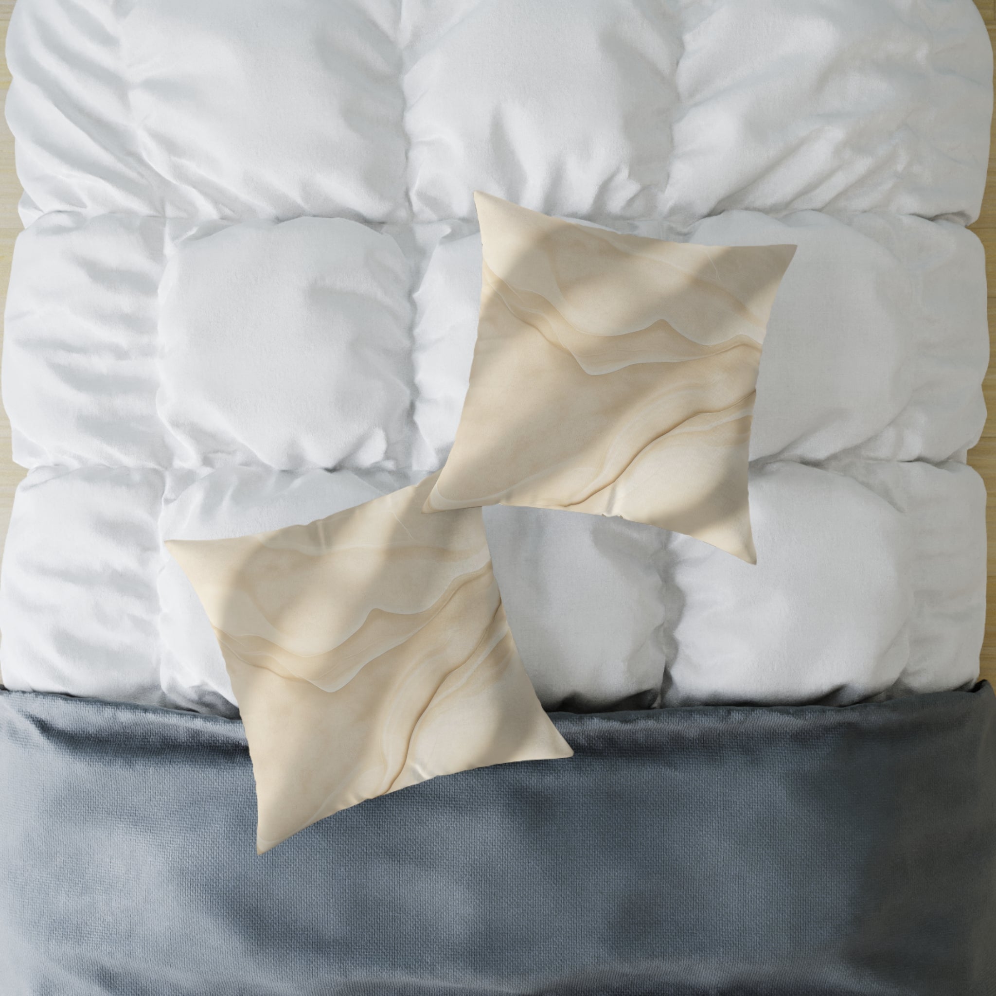 Elegant Minimalist Square Poly Canvas Pillow