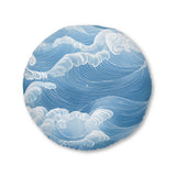 Ocean Wave Tufted Floor Pillow