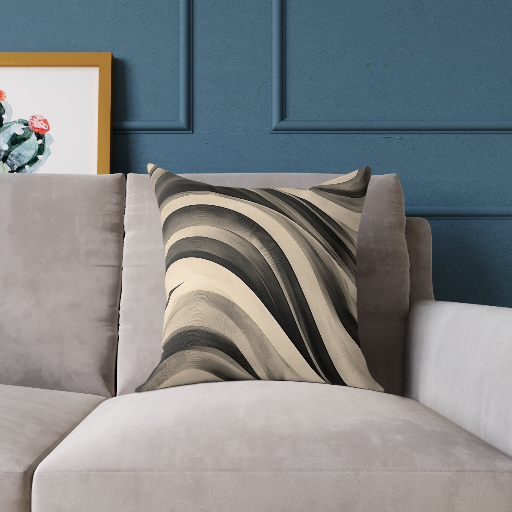 Modern Abstract Wave Pillow