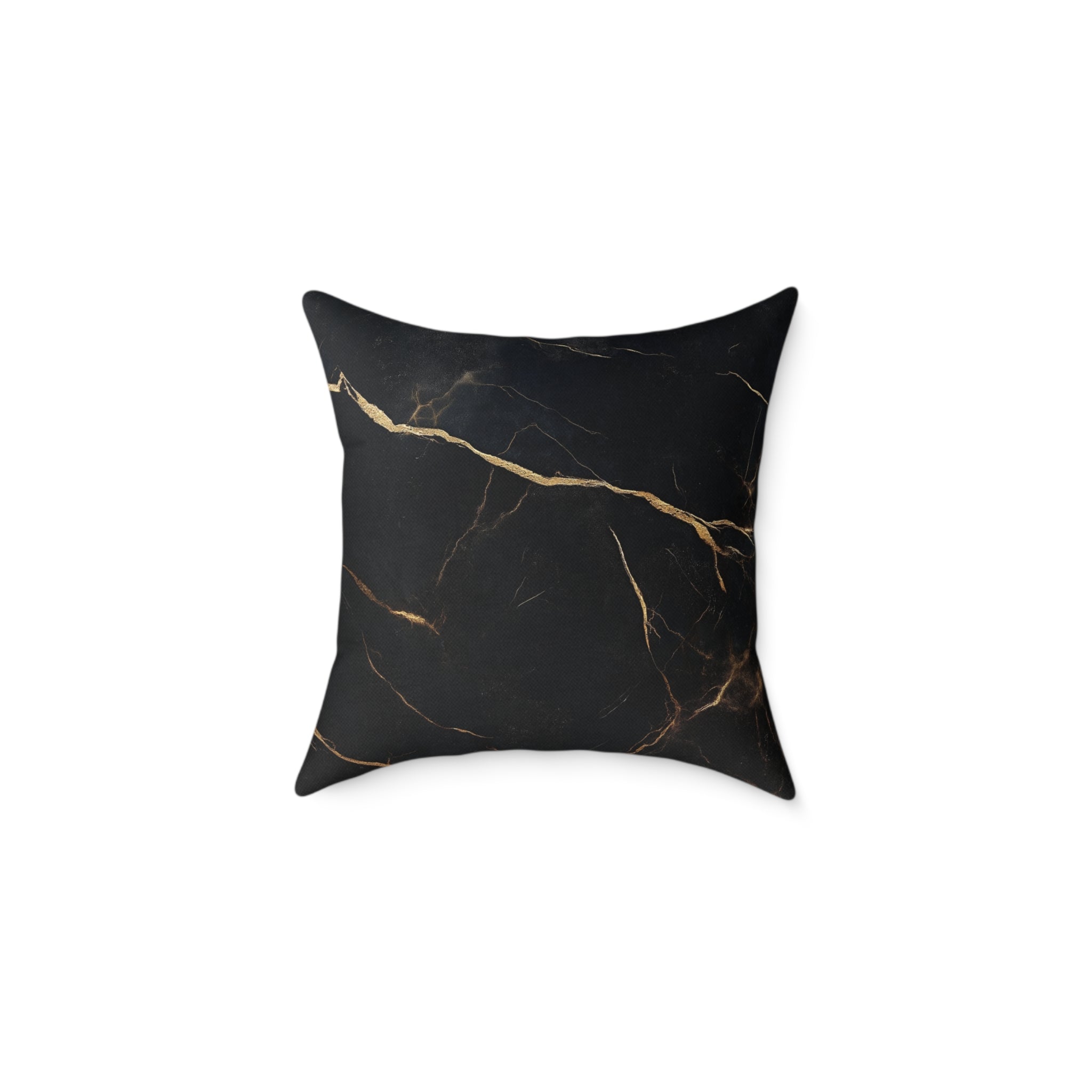 Elegant Black Marble Pillow