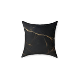 Elegant Black Marble Pillow