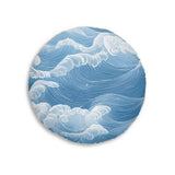 Ocean Wave Tufted Floor Pillow