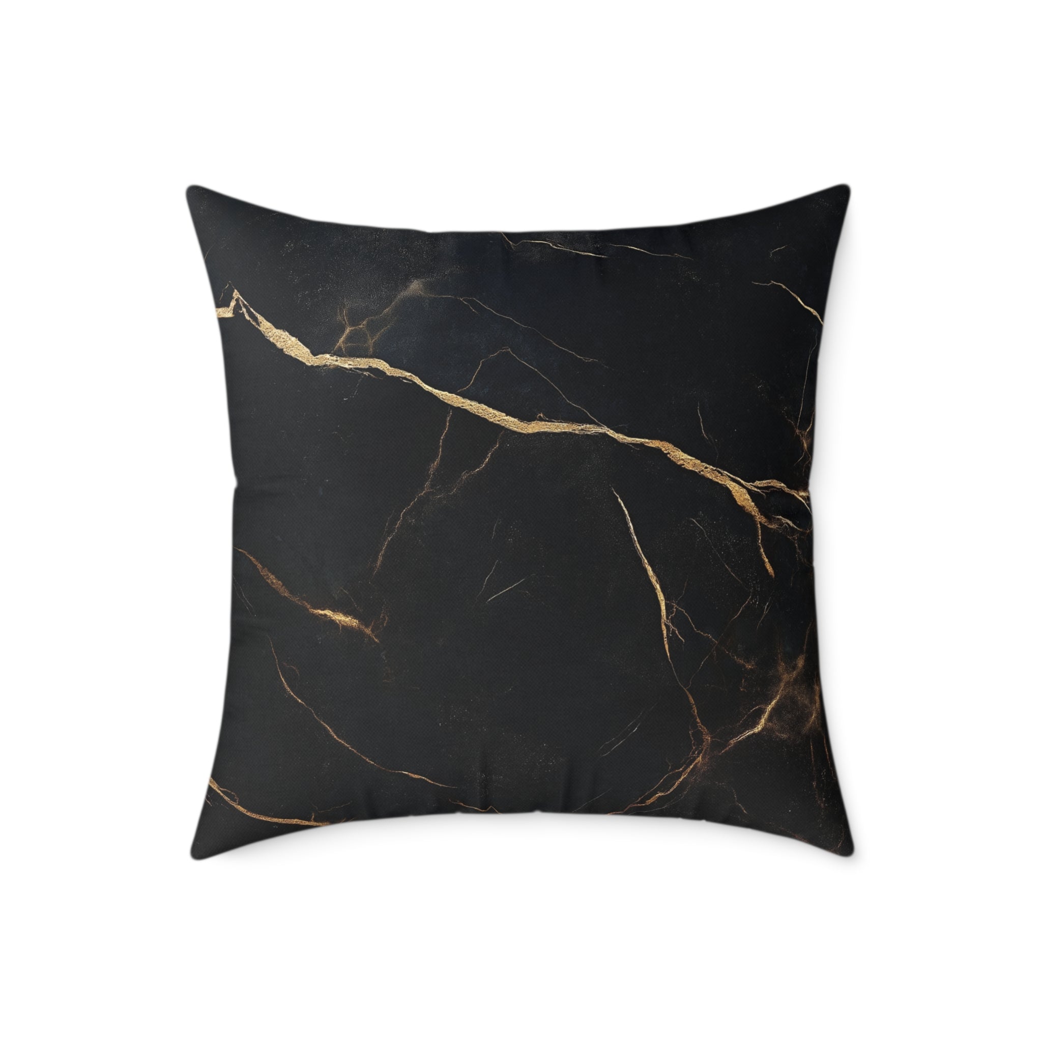 Elegant Black Marble Pillow