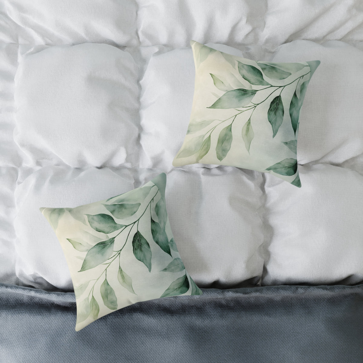 Botanical Square Poly Canvas Pillow