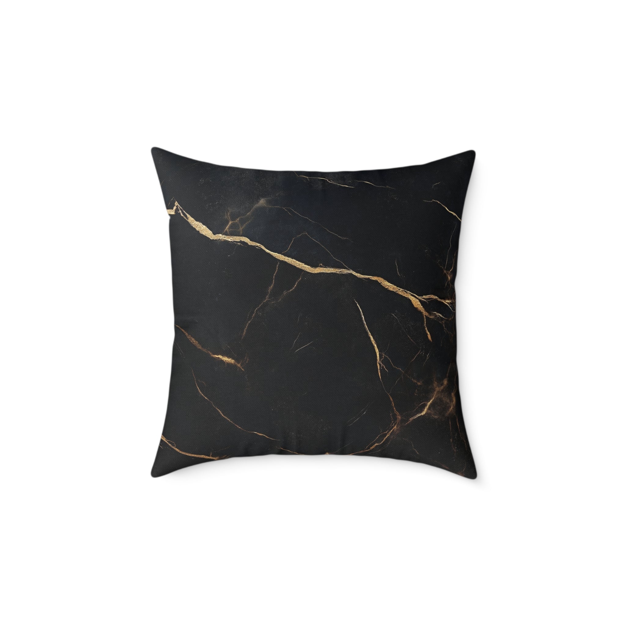 Elegant Black Marble Pillow