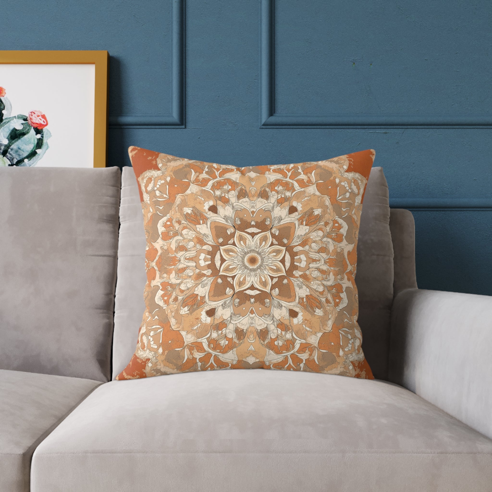Boho Mandala Square Pillow