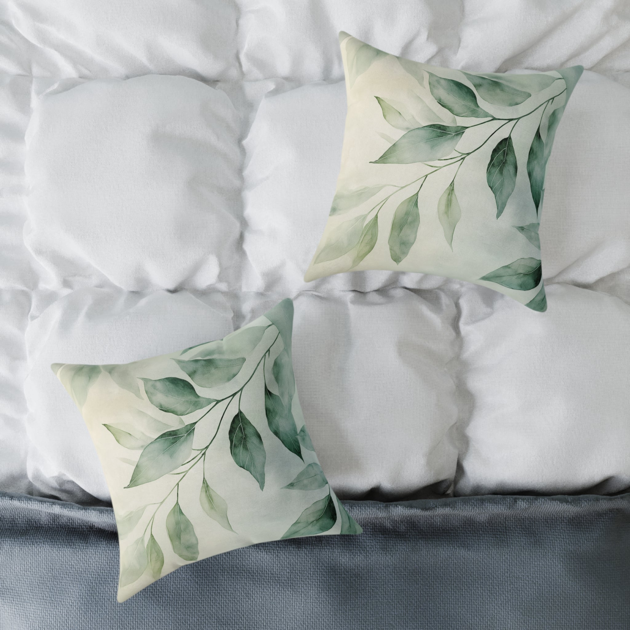 Botanical Square Poly Canvas Pillow