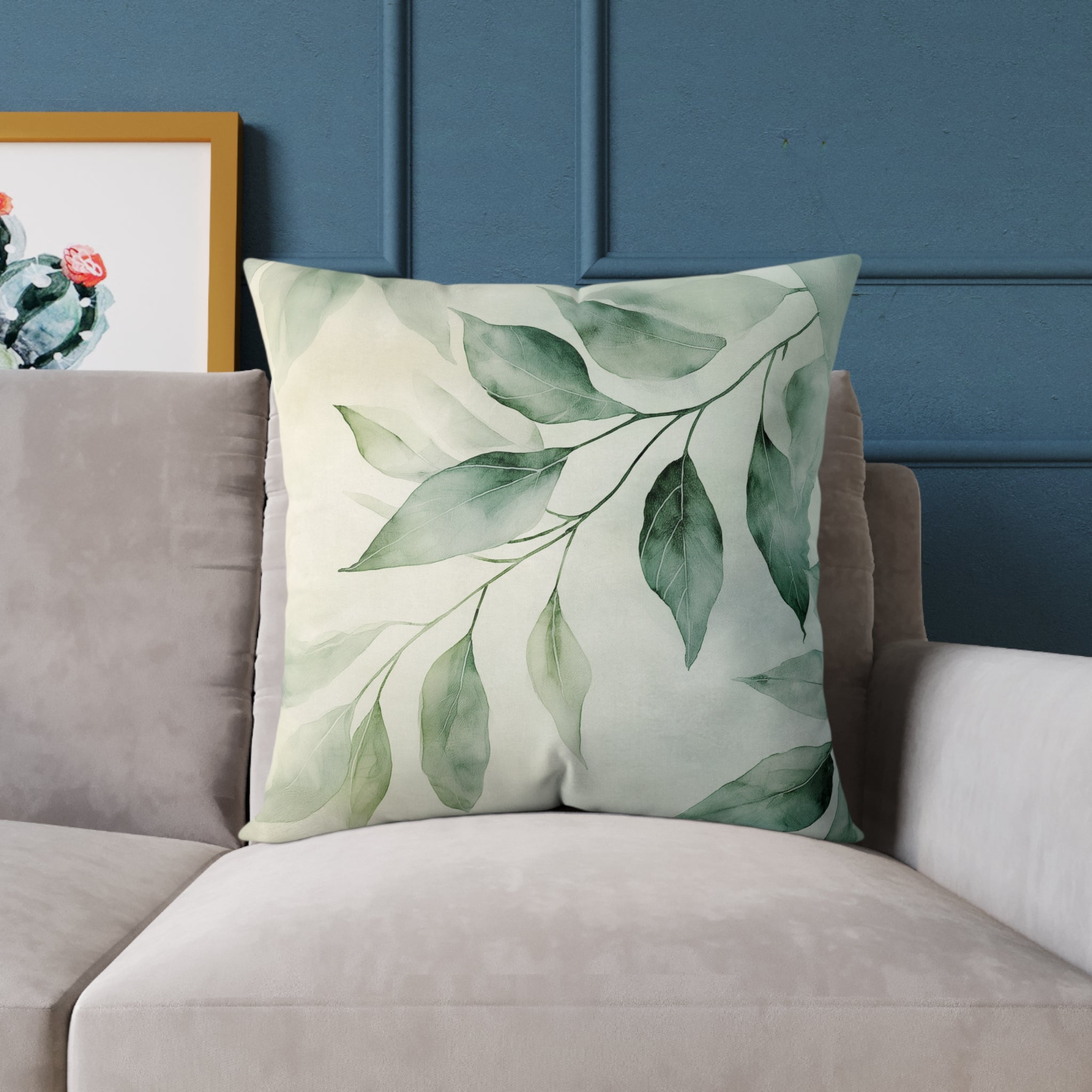 Botanical Square Poly Canvas Pillow
