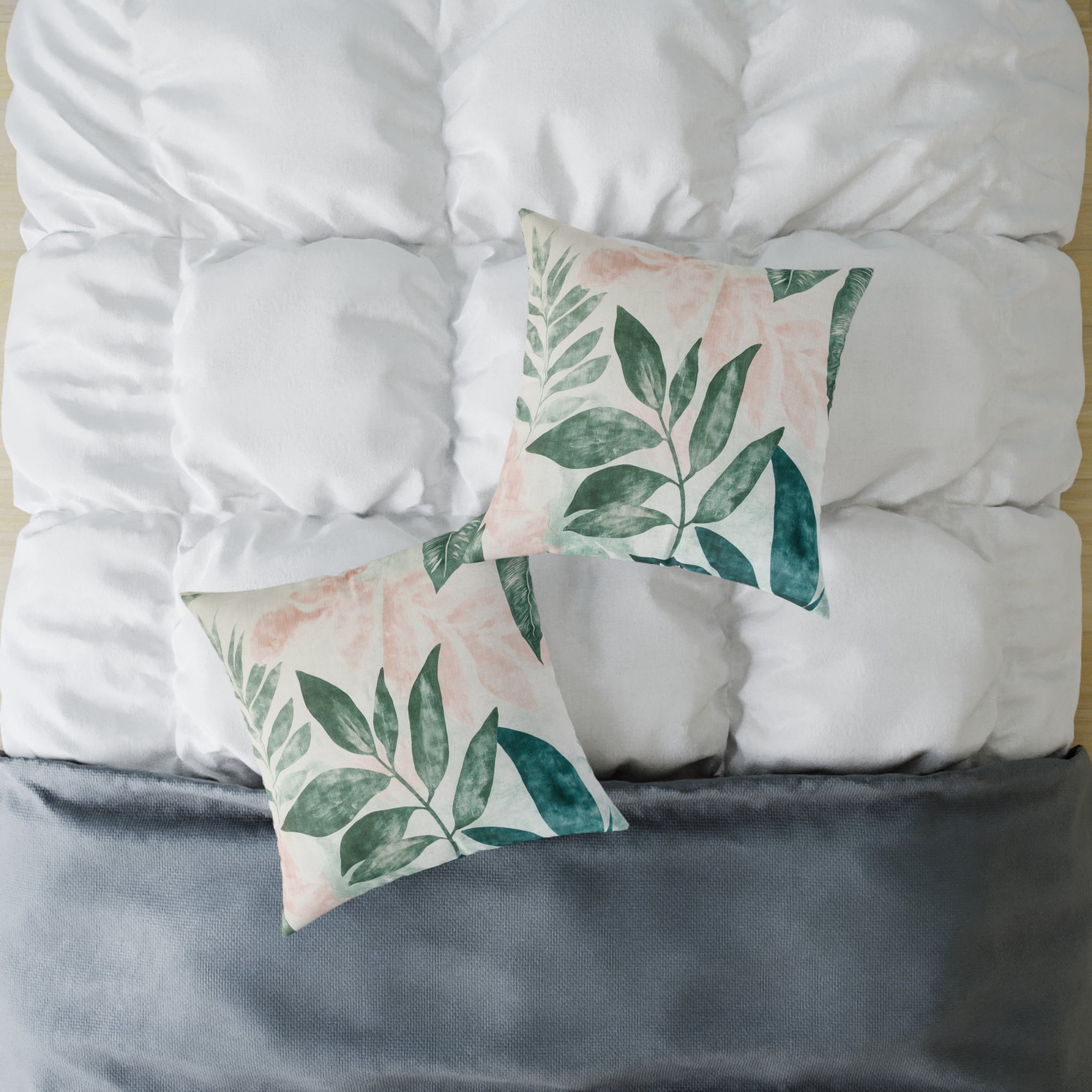 Botanical Square Poly Canvas Pillow