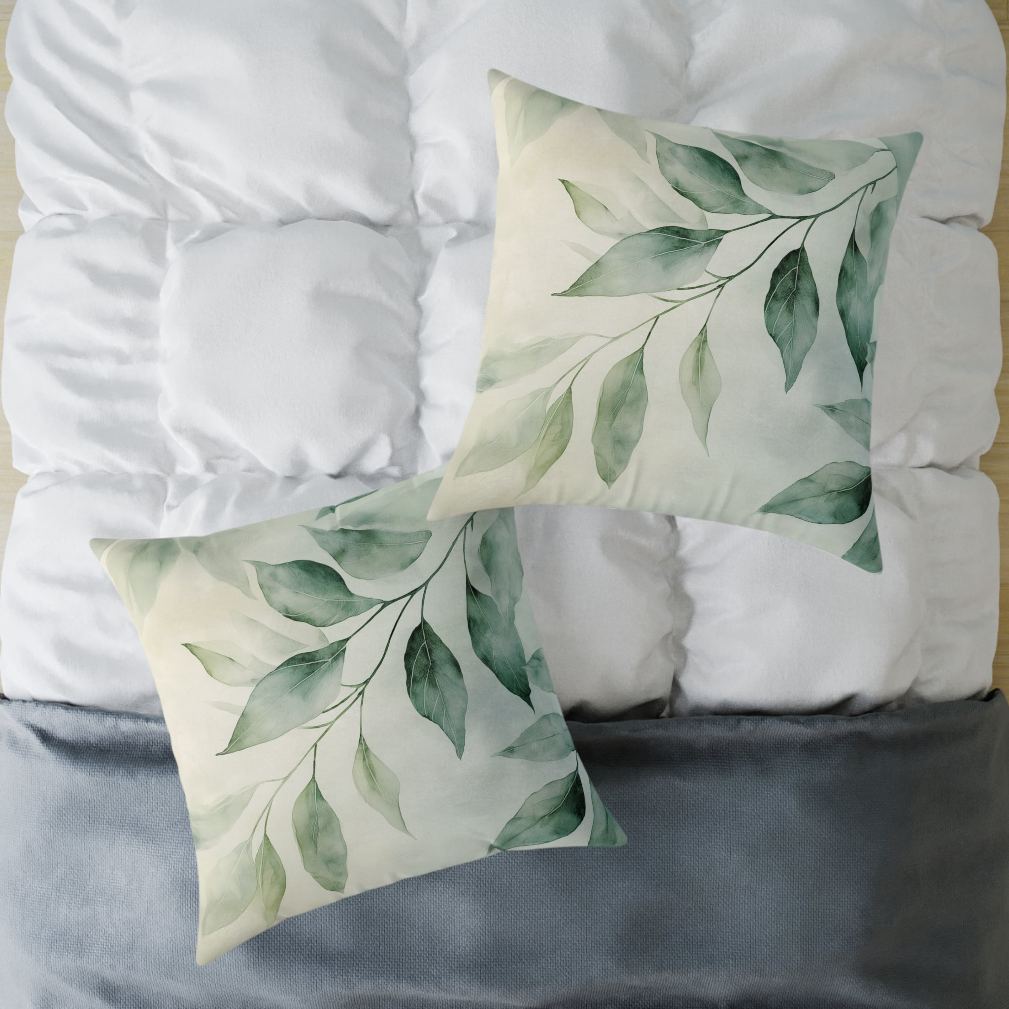 Botanical Square Poly Canvas Pillow