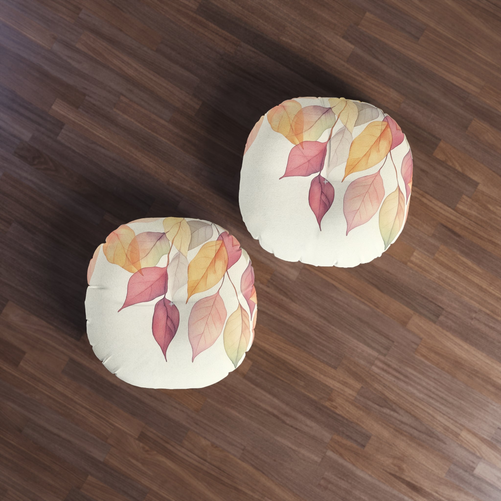Autumn Leaves Tufted Floor Pillow